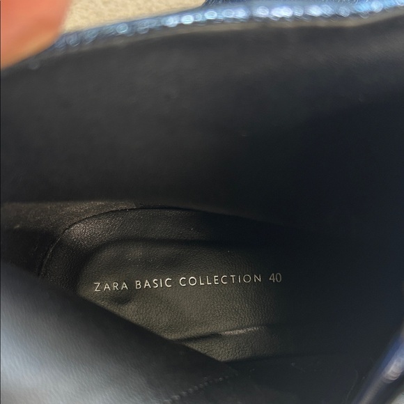 Zara Shimmering Blue Ankle Booties - Picture 3 of 9